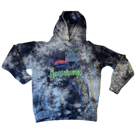 Goosebumps Hoodie Tie Dye Welcome To Horrorland Pullover Sweatshirt Teens Small - Picture 1 of 11